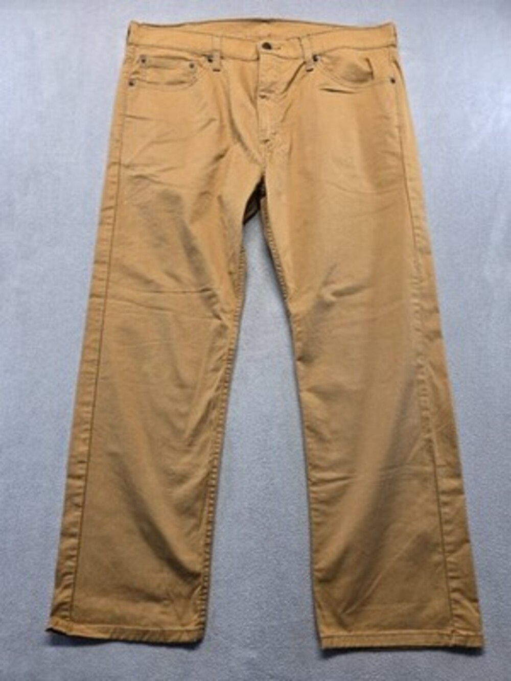 Levi's 505 Regular Fit Men's Chino Pants 38x29 Tan Twill Everyday Size Waist 38